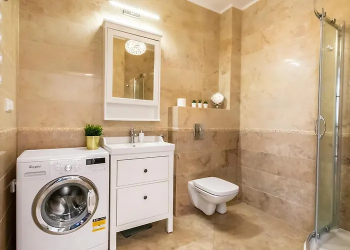 Apartament Kołobrzegu 60 Premium Floor Taras Od Strony Parku 1 Min Do Plaży Widok Na Morze